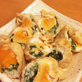 ちいちい116's cooksnap of when they made 簡単♡玉子と野菜の油揚げで巾着おかず.