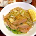 ルぴあ's cooksnap of when they made レモンでさっぱり♪豚トロと豆苗のビーフン.