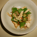 白いぐれーぷ's cooksnap of when they made オクラとささみのわさび和え.
