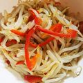☆milch☆'s cooksnap of when they made 超簡単！赤ピーマンともやしの中華蒸し＊.