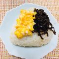 あめにゃん's cooksnap of when they made いり卵よろこんぶの縁起結び♡おにぎり.