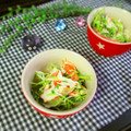 haruku221's cooksnap of when they made 豆苗とカニカマのワサビマヨ.