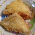 ファニちゃん's cooksnap of when they made ベーコンチーズ入り✨ハンペンフライ.