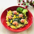 runa10's cooksnap of when they made ☆おかひじきとタラコのチーズオムレツ☆.