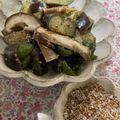 clover♡3's cooksnap of when they made 胡麻和えの素で～秋茄子と椎茸のごま和え.