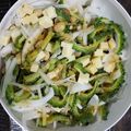ASシュガー's cooksnap of when they made ゴーヤと玉ねぎと豆のサラダ.