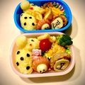 ユウカリ☆'s cooksnap of when they made 動物園☆キリン・サルのキャラ弁❤.