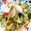 お菓子と女大工's cooksnap of when they made みょうがとチキンのごま油和え.