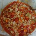 美味しいもの大好き母's cooksnap of when they made 簡単！レンチンミネストローネ.