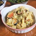 低カロ探検隊's cooksnap of when they made シーフードとキャベツの味噌クリームパスタ.