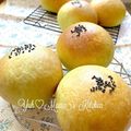 YUH♡ママ's cooksnap of when they made ＨＢ♪抹茶ミニパン＆あんぱん.