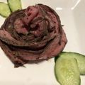riotoa's cooksnap of when they made しっとりローストビーフ。ワサビとポン酢で.