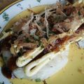 eユキさん's cooksnap of when they made 餅ねぎ焼き☝お好み焼風ソース味♪もち消費.