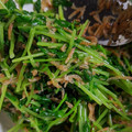 らっきー！'s cooksnap of when they made 水菜とアミエビのササッと炒め.