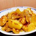 ななもものはは's cooksnap of when they made 鶏胸肉とじゃがいものにんにく炒め.