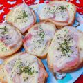 ☆３匹の子ぶた☆'s cooksnap of when they made 簡単☆小腹満足ベーコンWチーズマヨラスク.