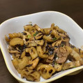 chachika's cooksnap of when they made れんこんと豚肉の甘辛炒め.
