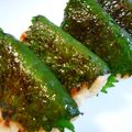 おぶうさま's cooksnap of when they made ♪フワフワつくね大葉揚げ♪.