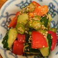 食いしん坊山ガール's cooksnap of when they made トマトときゅうりの和え物.