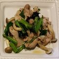 min☆___'s cooksnap of when they made ツルムラサキと豚肉のエスニック炒め.