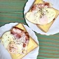 ふたごゆき's cooksnap of when they made 簡単ハムエッグトースト.