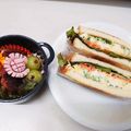 おやまめさん's cooksnap of when they made ✢ボリューム満天！わんぱくサンドイッチ✢.