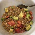r♡a…mam's cooksnap of when they made 「アボカドと納豆のネバネバ丼」.