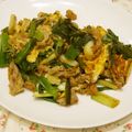 youtapapa's cooksnap of when they made 簡単！わけぎと豚肉の甘辛卵とじ.