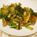 youtapapa's cooksnap of when they made 簡単！わけぎと豚肉の甘辛卵とじ.
