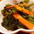 とみ家's cooksnap of when they made つるむらさきと人参のナムル.