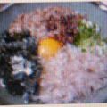 ＷａＴヒロコロ's cooksnap of when they made 納豆釜玉桃ラーうどん.