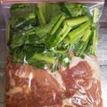 ＊リンちょ＊'s cooksnap of when they made 【下味冷凍】豚こま肉と小松菜のめんつゆ煮.