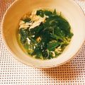 yesmama's cooksnap of when they made 夏バテに モロヘイヤと卵の和風スープ.