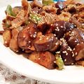 fu♪♪'s cooksnap of when they made 豚肉となすのガーリックオイマヨ炒め.