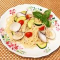 なつき☆ミ's cooksnap of when they made ♡ズッキーニとアサリのパスタ♡.