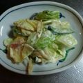 のえもゆ's cooksnap of when they made キュウリみょうがキャベツのマヨぽん和え.