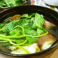 なおきんとん's cooksnap of when they made 茄子とモロヘイヤのお吸い物.