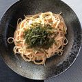 kiki☆cafe's cooksnap of when they made 簡単 明太子パスタ.