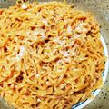 fumioko23's cooksnap of when they made 簡単カルボナーラ風?!釜玉チキンラーメン.