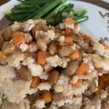 Yokoandcat's cooksnap of when they made ♡納豆と鶏ひき肉の炒め物♡.