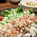 Superlittleboo's cooksnap of when they made 野菜でヘルシー☆蒸し鶏トマト玉ねぎソース.