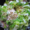 かぴーな's cooksnap of when they made 簡単ﾗﾝﾁ 半熟卵のｷｬﾍﾞﾂ丼.