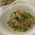 papikun's cooksnap of when they made 残暑に！シェフ直伝やみつき汁なし担々麺.