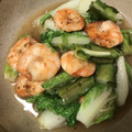 sato11sato's cooksnap of when they made エビと山東菜のオイスターソース炒め.