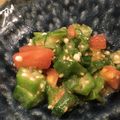 sao33's cooksnap of when they made トマトとオクラのごま味噌和え.