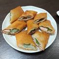 狼かあさん☆'s cooksnap of when they made ハムとチーズとキャベツの春巻き.