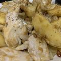 えっく巣's cooksnap of when they made 鶏胸肉とじゃがいものにんにく炒め.