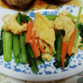 レオミウ's cooksnap of when they made 小松菜の卵炒め♩.