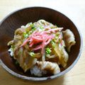 kontack's cooksnap of when they made 簡単つゆだく☆温玉豚丼.