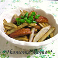 komomoもも's cooksnap of when they made さつま揚げのきんぴら 〜すっぱ風味〜.